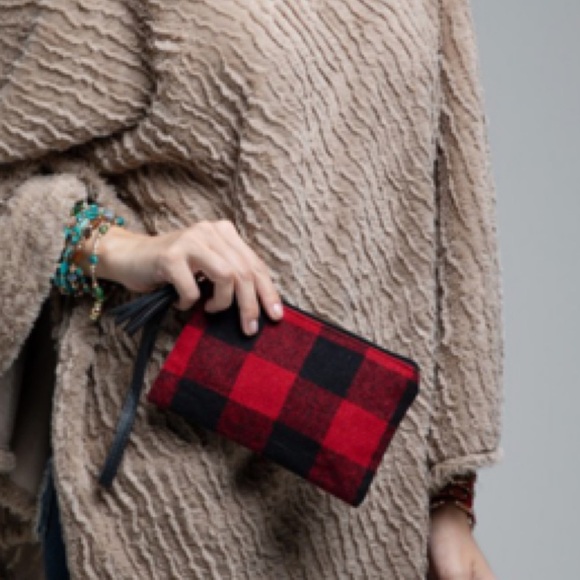 Buffalo Check Wallet Clutch Bag - Picture 3 of 6